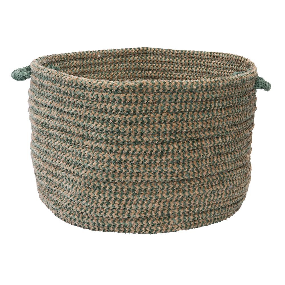 Colonial Mills CX16A018X018 Softex Check - Myrtle Green Check 18"x12" Utility Basket